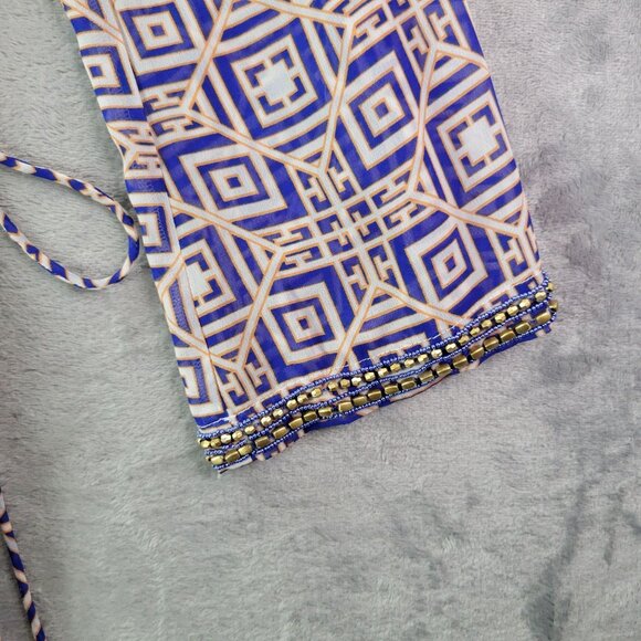 Antonio Melani Womens s Swimsuit Cover Up White Eyelet Tunic Dress Resort‎ Beach - Picture 7 of 9